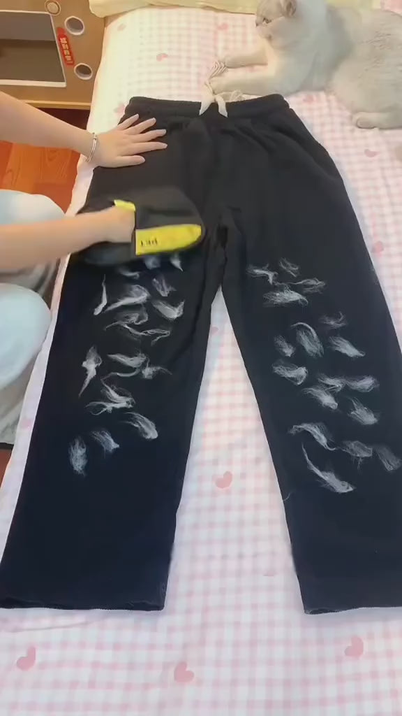 Pet-fur/hair removal glove